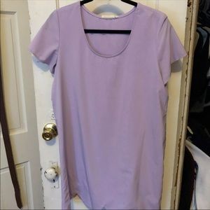 Lavender Scalloped Dress